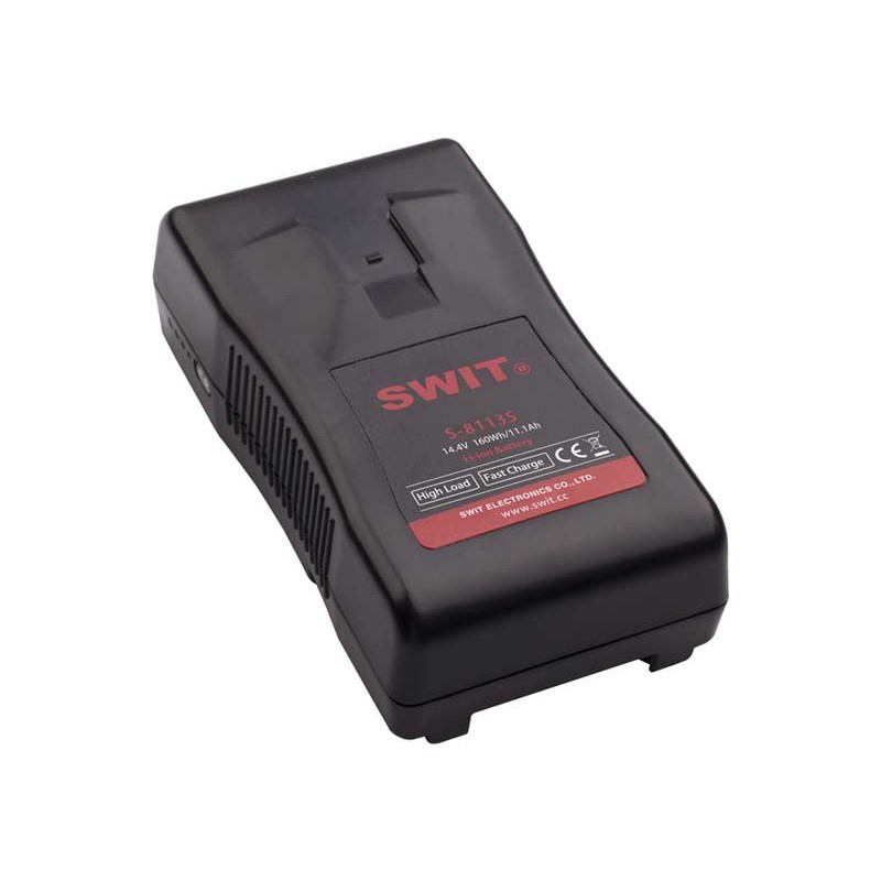 SWIT S-8113S 160 Wh V-Mount battery – compact and reliable, available from ONEWAY in Avignon