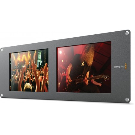 Blackmagic SmartScope Duo 4K – Dual 8" SDI rackmount monitor with built-in scopes available from ONEWAY in Avignon Blackmagic SmartScope Duo 4K – Dual 8" SDI rackmount monitor with built-in scopes available from ONEWAY in Avignon