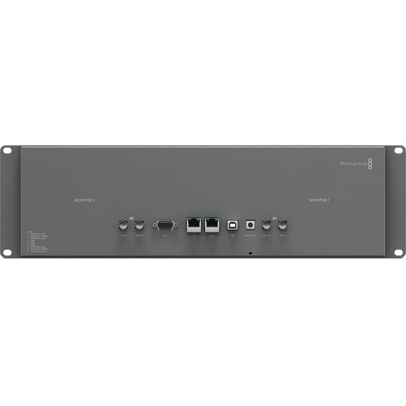 Blackmagic SmartScope Duo 4K – Dual 8" SDI rackmount monitor with built-in scopes available from ONEWAY in Avignon