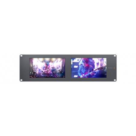 Blackmagic SmartScope Duo 4K – Dual 8" SDI rackmount monitor with built-in scopes available from ONEWAY in Avignon Blackmagic SmartScope Duo 4K – Dual 8" SDI rackmount monitor with built-in scopes available from ONEWAY in Avignon