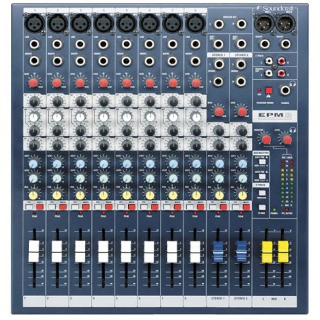 Soundcraft EPM8 analog mixer rental – 8-channel compact console | ONEWAY Avignon Soundcraft EPM8 analog mixer rental – 8-channel compact console | ONEWAY Avignon