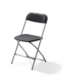 Black folding chair – control desk, makeup & film crew use | ONEWAY Avignon