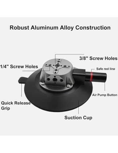 Ventouse caméra voiture 6 pouces avec bras magique en location chez ONEWAY à Avignon