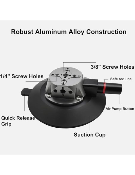 Ventouse caméra voiture 6 pouces avec bras magique en location chez ONEWAY à Avignon