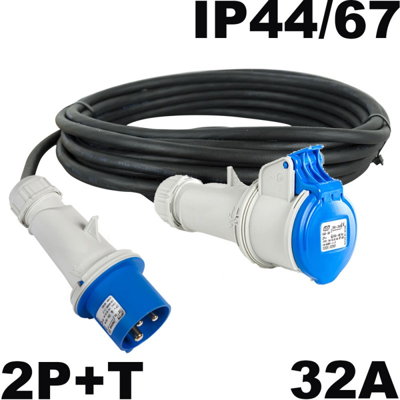 32A Mono 3G6 single-phase power extension cable rental – ONEWAY Avignon