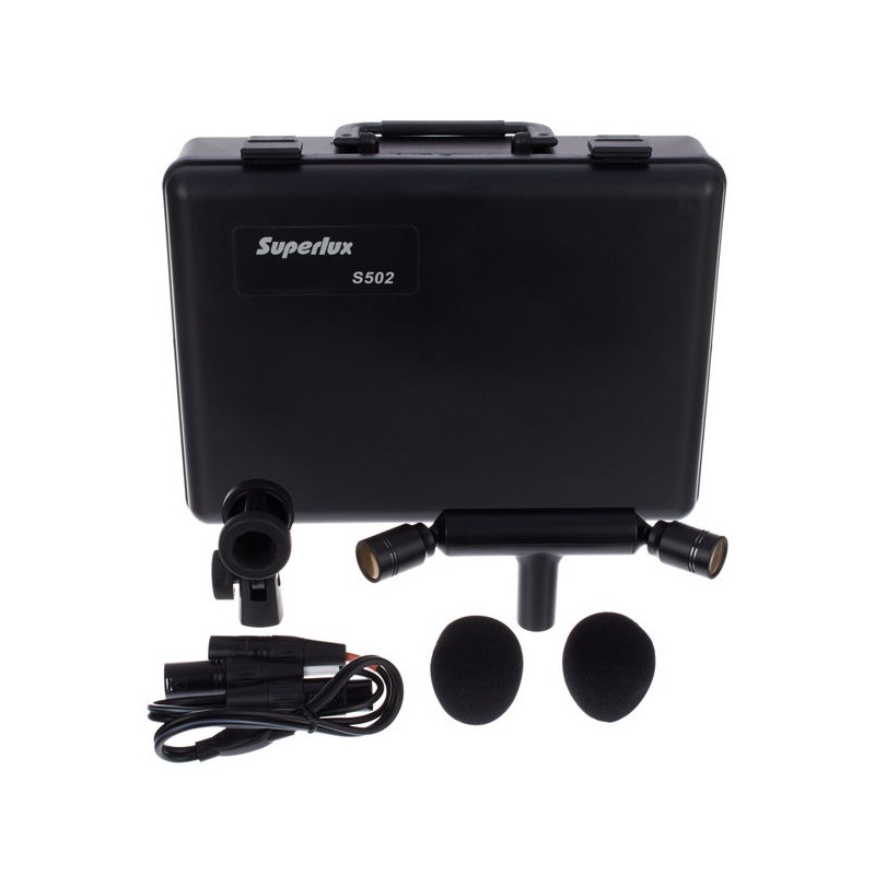 Superlux S502 stereo microphone rental – X/Y condenser for music ambience | ONEWAY Avignon