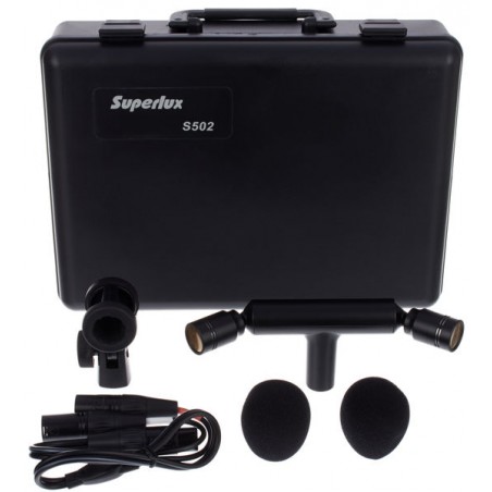 Superlux S502 stereo microphone rental – X/Y condenser for music ambience | ONEWAY Avignon