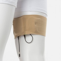 Étui jambière micro HF – fixation bodypack discrète | Location ONEWAY Avignon