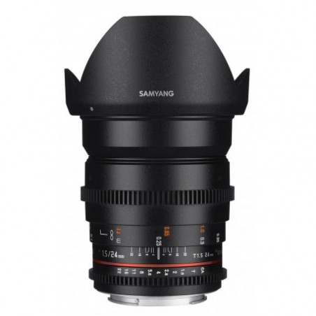 Objectif Samyang 24 mm T1.5 VDSLR – location optique cinéma Sony E | ONEWAY Avignon Objectif Samyang 24 mm T1.5 VDSLR – location optique cinéma Sony E | ONEWAY Avignon